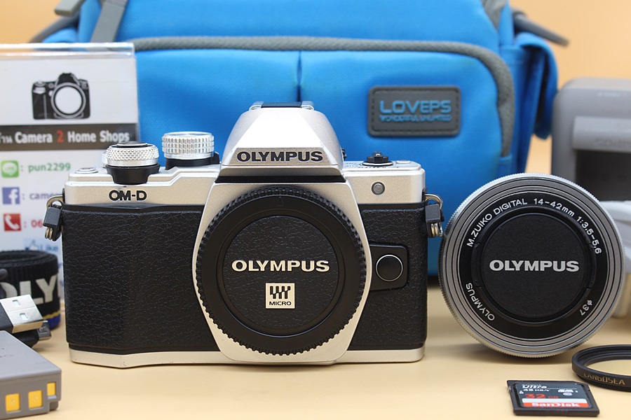 ขาย Olympus OMD EM10 II + lens 14-42mm (สีเงิน) สภาพสวย ชัตเตอร์ 4,938 อดีตประกันร้าน อุปกรณ์พร้อมกระเป๋า  อุปกรณ์และรายละเอียดของสินค้า 1.Body Olympus OMD